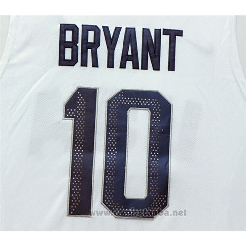 Camiseta USA 2016 Kobe Bryant #10 Blanco